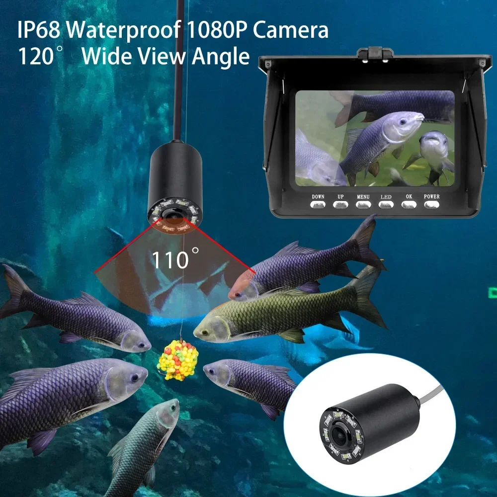 Fish Finder 5.0 Inch LCD Displ - đánh giá và giá Fish Finder Cable