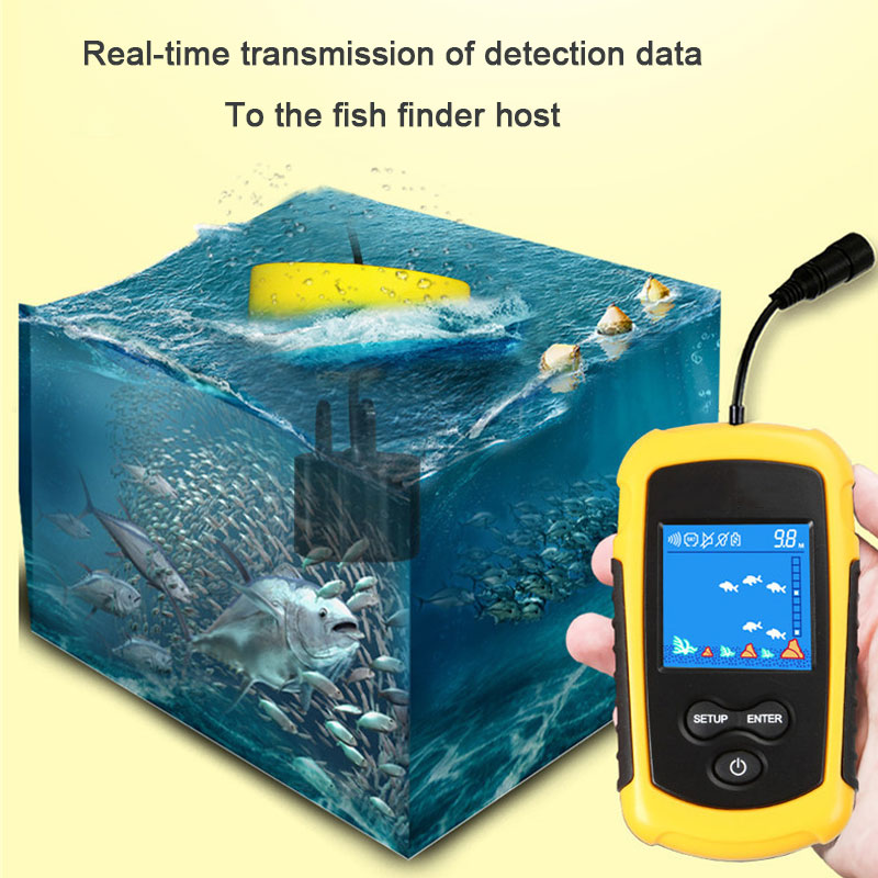 100M Wired Color Screen Portab - đánh giá và giá Fish Finder Cable