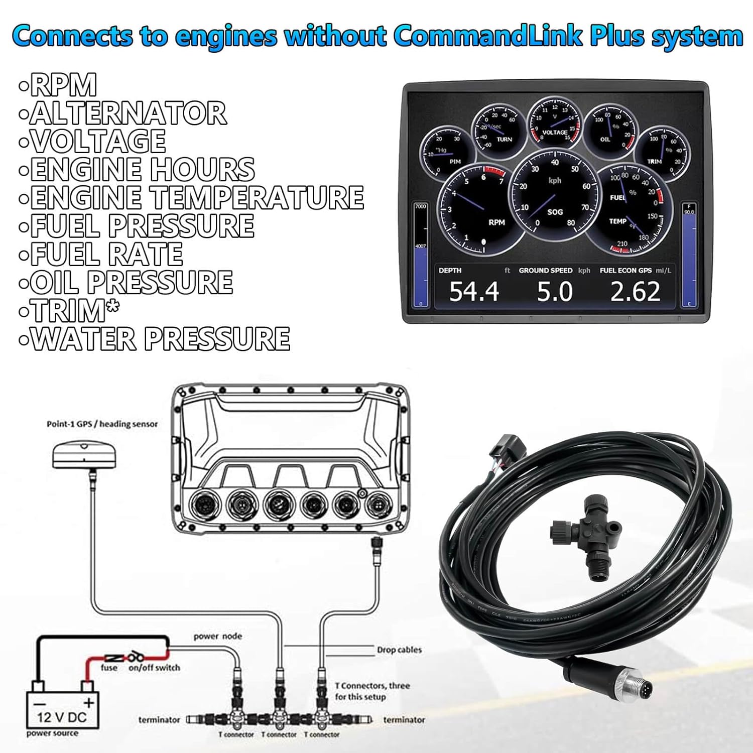 Engine Interface Cable NMEA200 - đánh giá và giá Fish Finder Cable