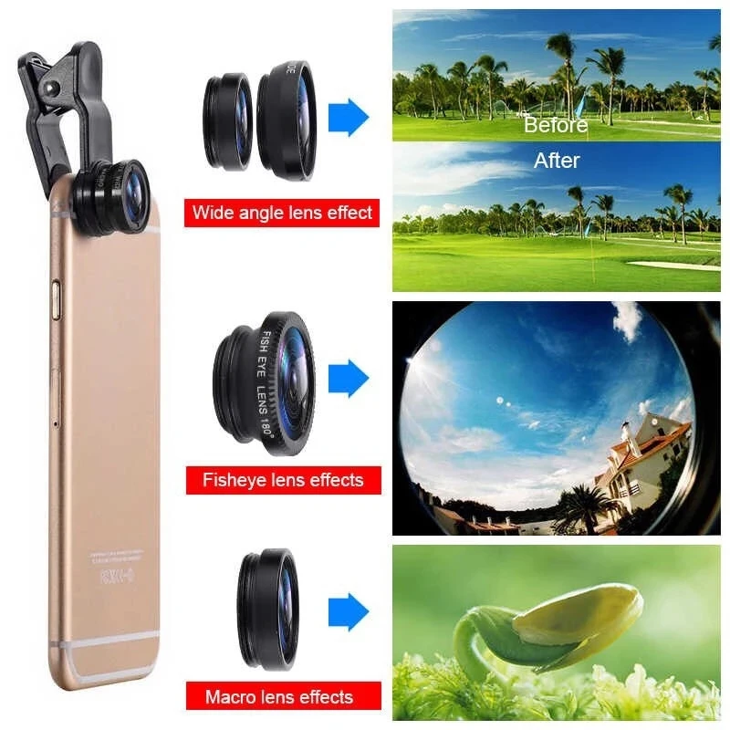 3 In 1 Fisheye Phone Lens 0.67 - đánh giá và giá Fishing Camera