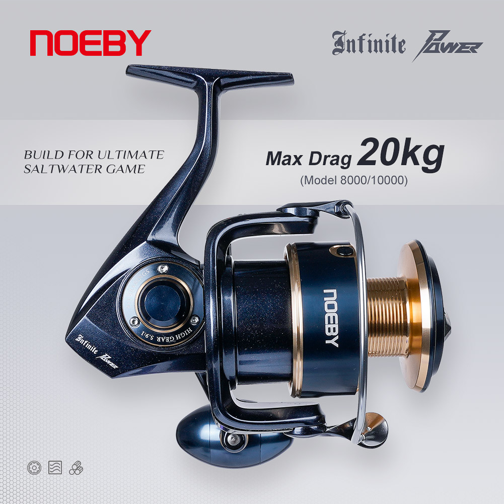 NOEBY Infinite Power Saltwater - đánh giá và giá Daiwa Reel Bg