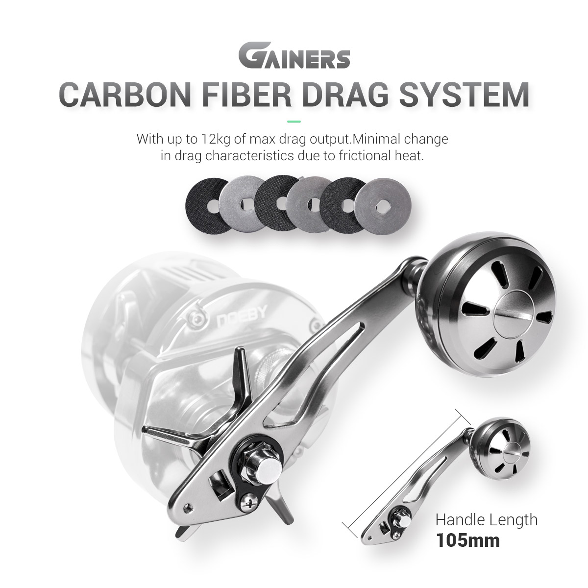 NOEBY Gainers Jigging Reel Met - đánh giá và giá Daiwa Reel Bg