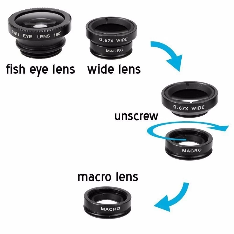 3in1 Fisheye Wide Angle Micro  - đánh giá và giá Fishing Camera